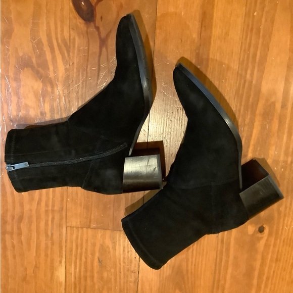 Aquatalia Black Suede Ankle Boots - Picture 2 of 5
